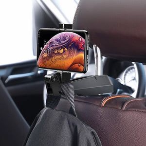 2 in 1 Car Phone Holder Hooks