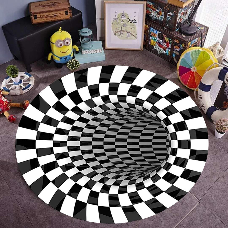 3D Vortex Rug illusion Carpet